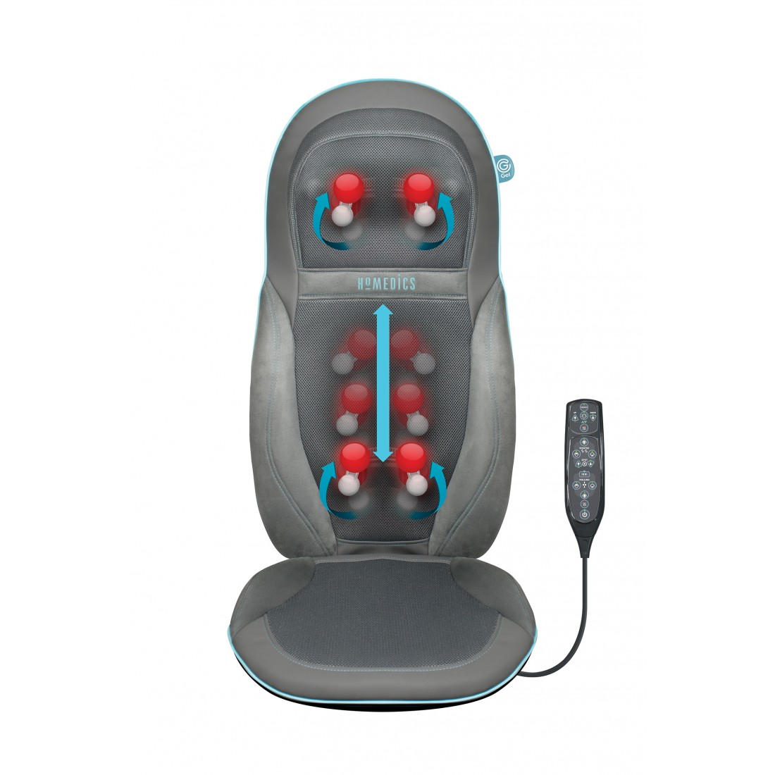 HoMedics SGM-1600H-EU massager Back, Belt, Neck, Shoulders Grey – image 4