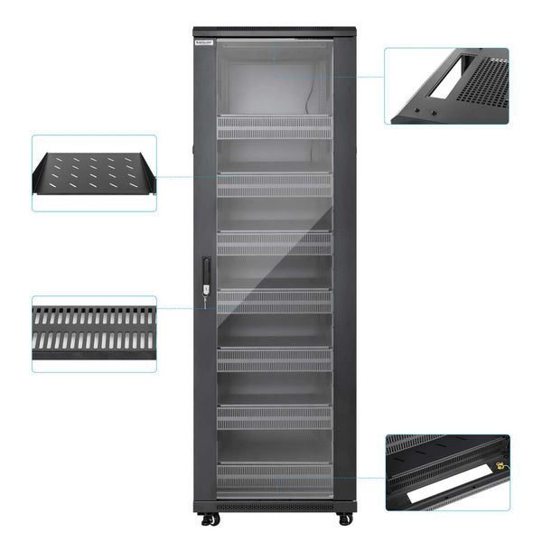 Intellinet Pro Line Network Cabinet with Integrated Fans, 38U – image 8
