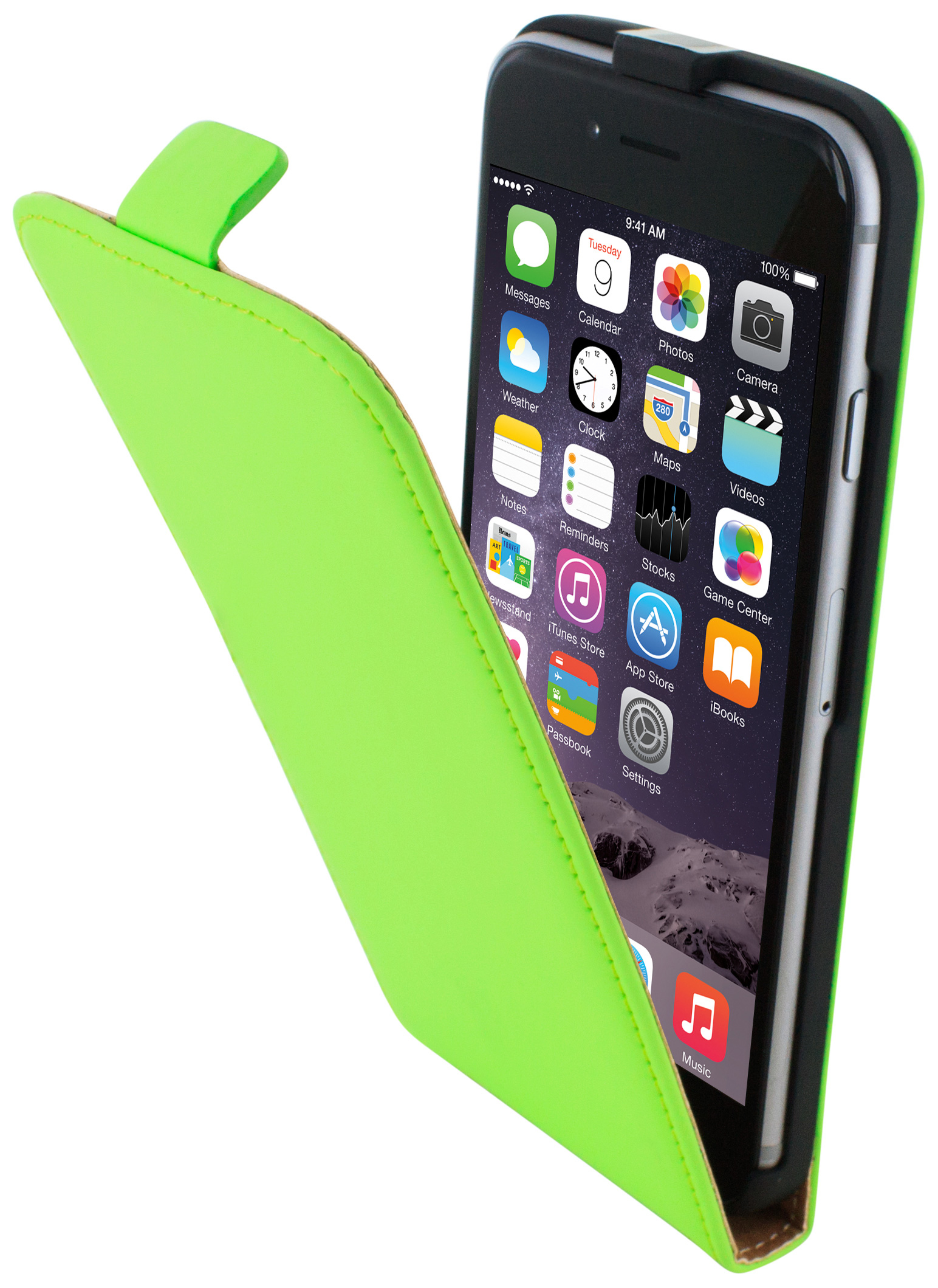Mobiparts Premium Flip Case Apple iPhone 6, iPhone 6S Green