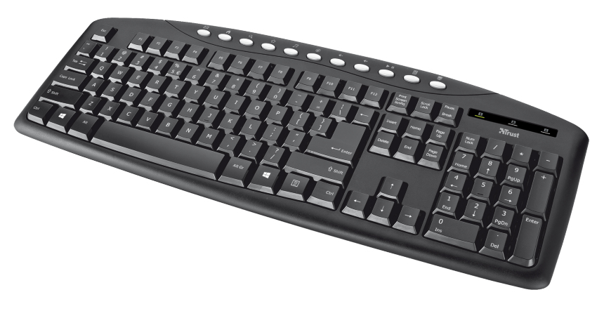 Trust 18951 keyboard USB German Black – image 2