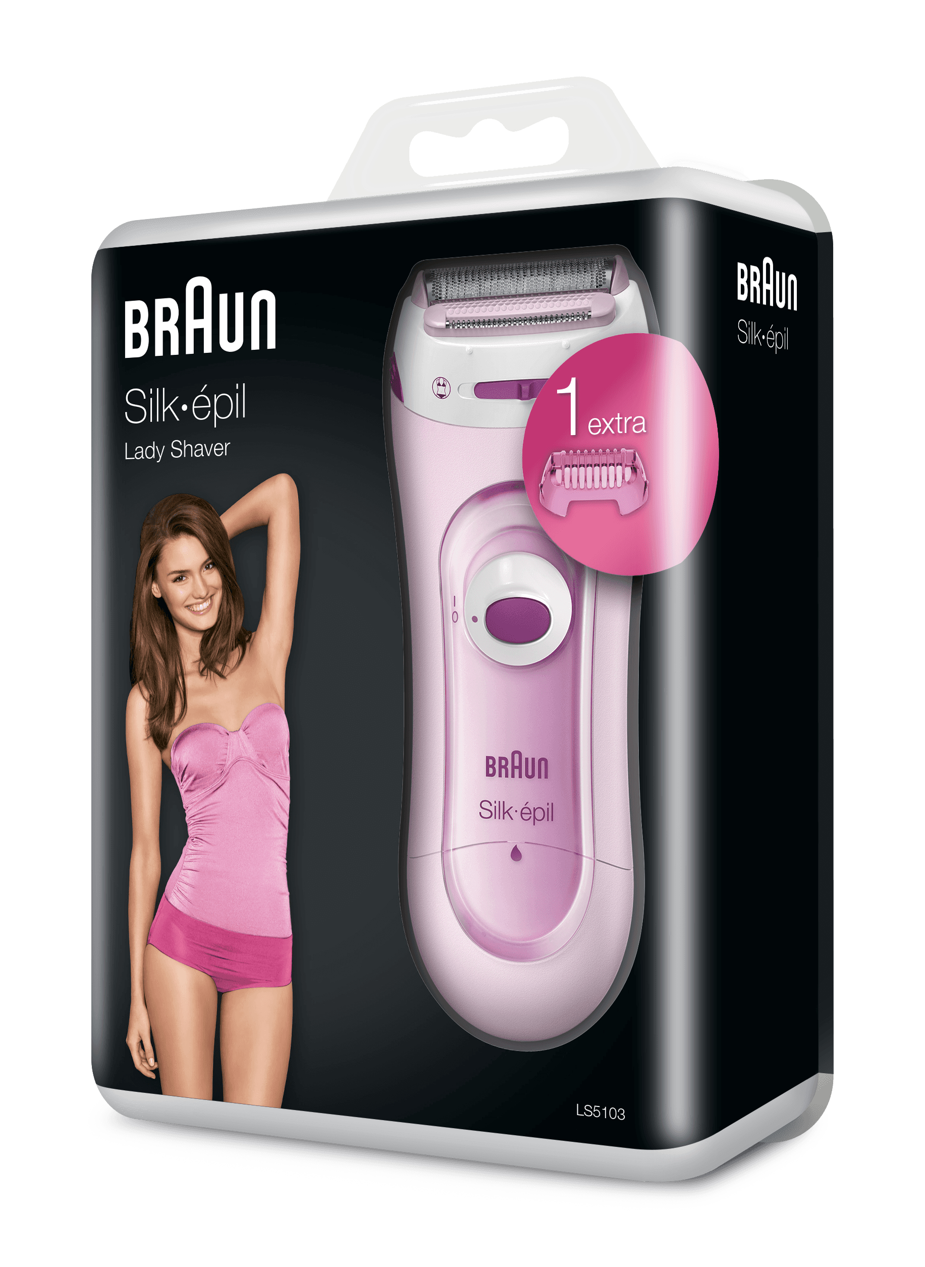 Braun 81663315 women's shaver 2 head(s) Trimmer Pink, White – image 3