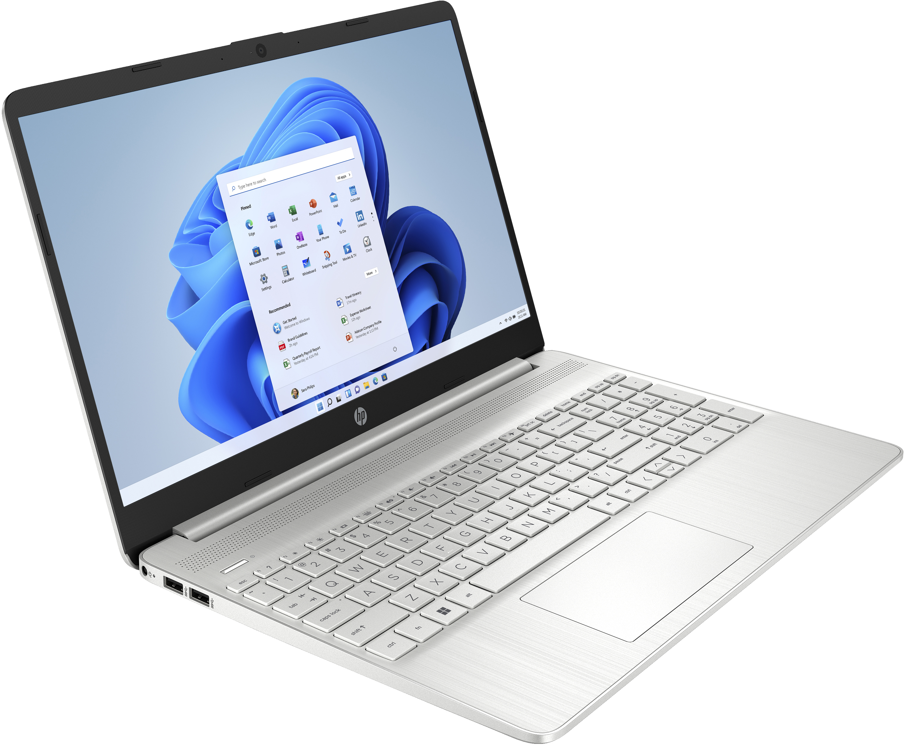 Portátil - HP 15s-eq2147ns, 15.6" Full HD, AMD Ryzen™ 7 5700U, 16GB RAM, 1TB SSD, Radeon™, W11 H, Plata - imagen 3