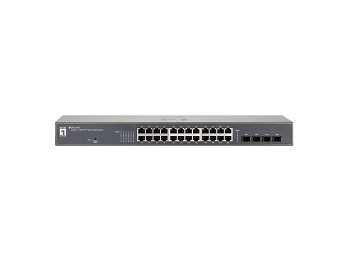 LevelOne 24 GE + 4 GE SFP Web Smart Switch – image 3