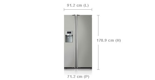 Samsung RSH5UEPN side-by-side refrigerator – image 4