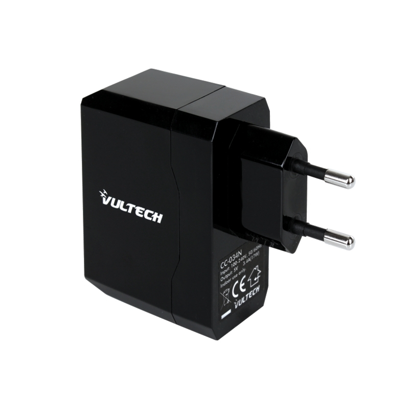 Vultech CC-034N mobile device charger Universal Black AC Indoor – image 3