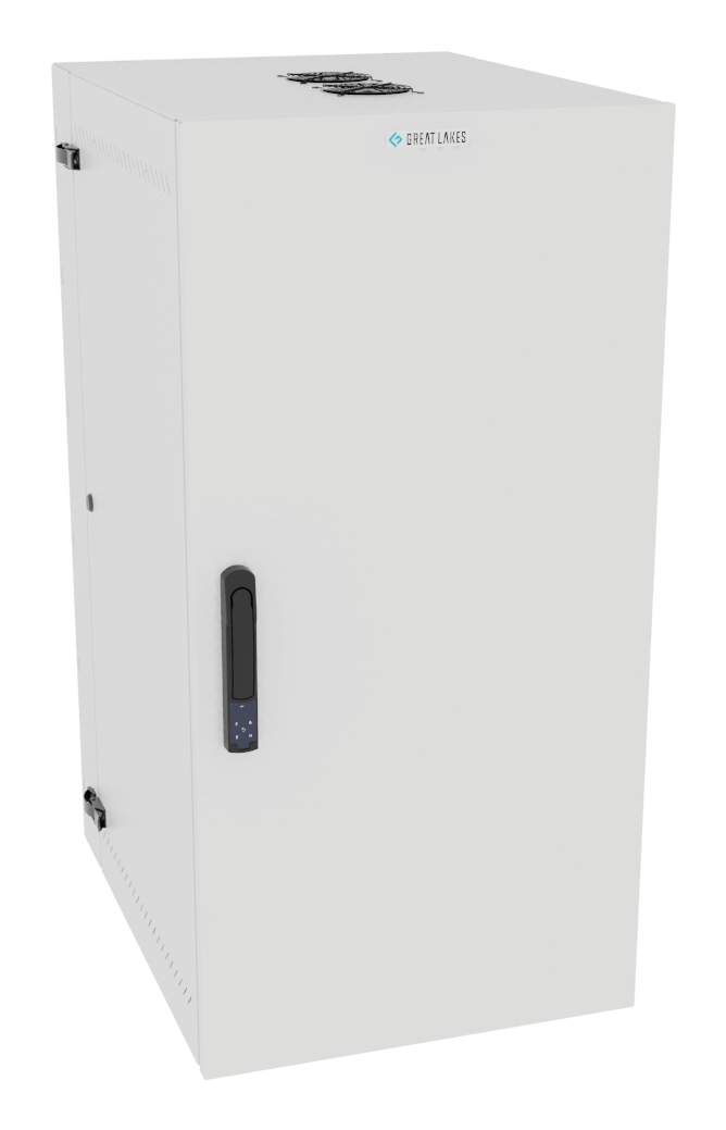 Vertiv VR Rack GL48WMCMS-W-SE-AF-CM rack cabinet 25U Wall mounted rack White – image 1