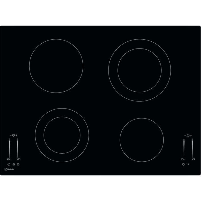 Electrolux GK69TSO Black Built-in Ceramic hob 4 zone(s)