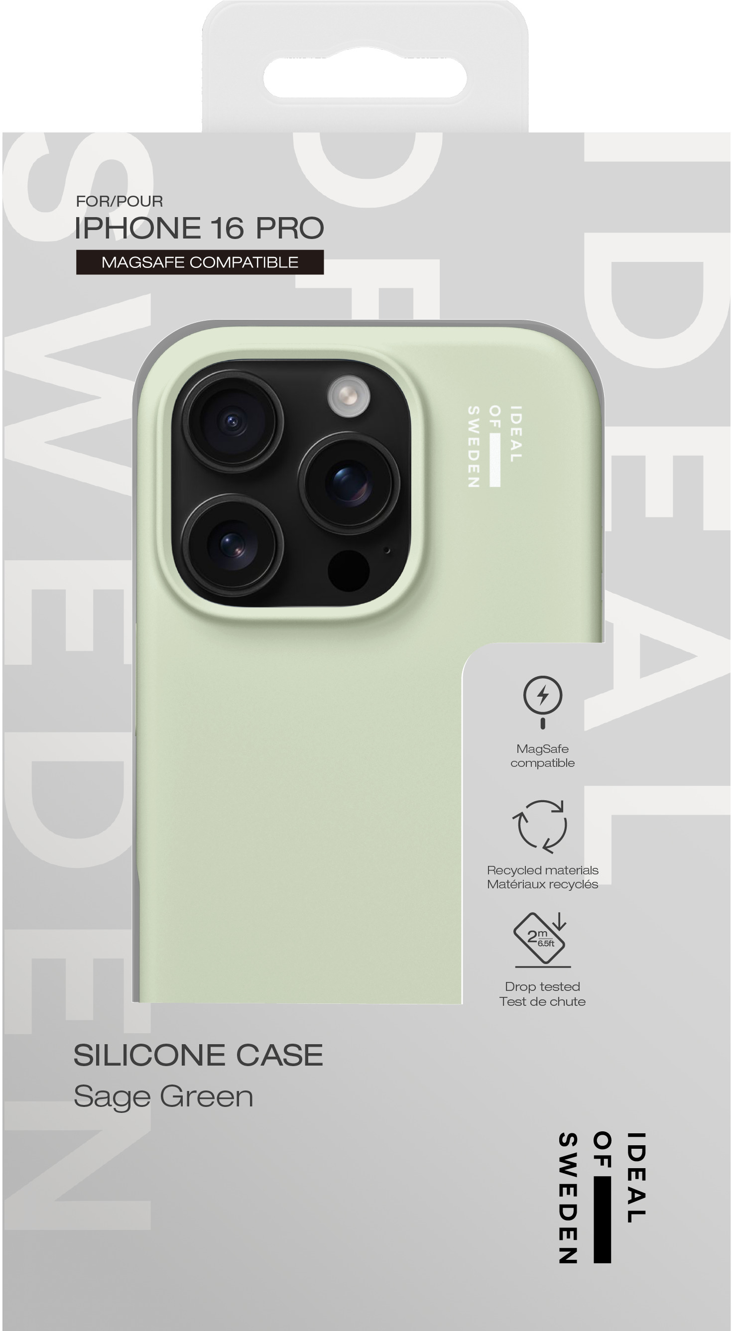 iDeal of Sweden Silicone Case MagSafe iPhone 16 Pro Sage Green – image 5