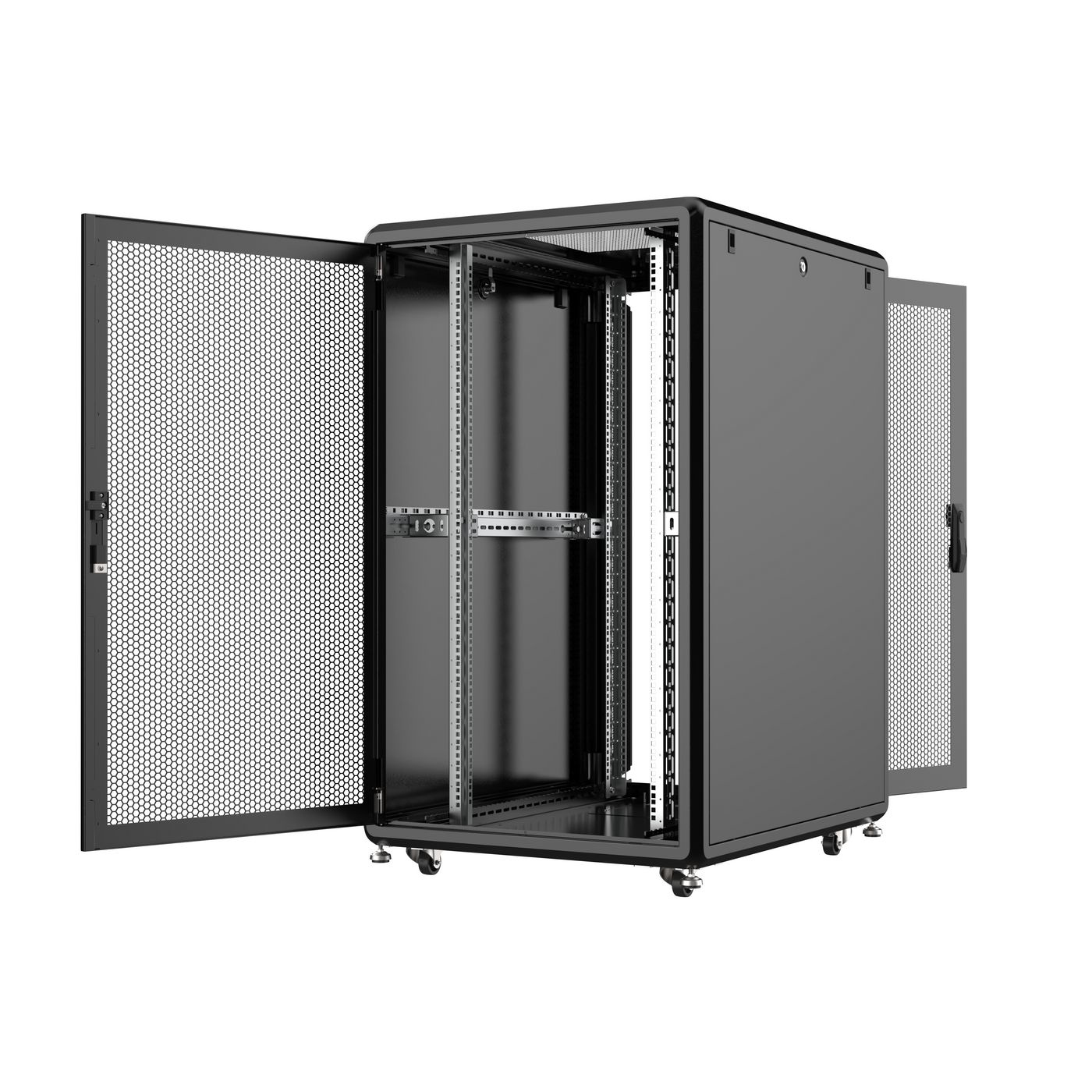 Lanview RSL26U81BL rack cabinet 26U Freestanding rack Black – image 2