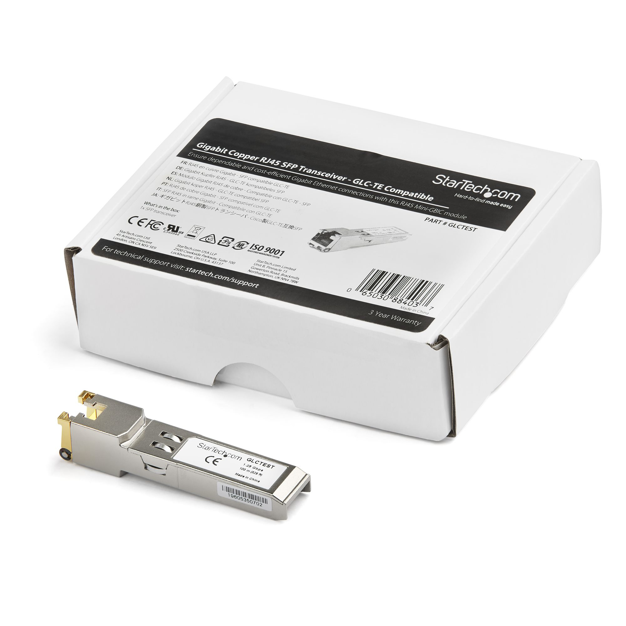 StarTech.com Cisco GLC-TE Compatible Module - 1000BASE-T Copper Industrial Gigabit Ethernet Transceiver - SFP to RJ45 Cat6/Cat5e 100m Extended Temp - Cisco Fire – image 5
