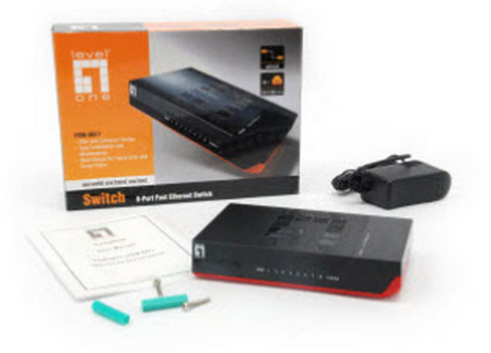 LevelOne 8-Port Fast Ethernet Switch – image 3