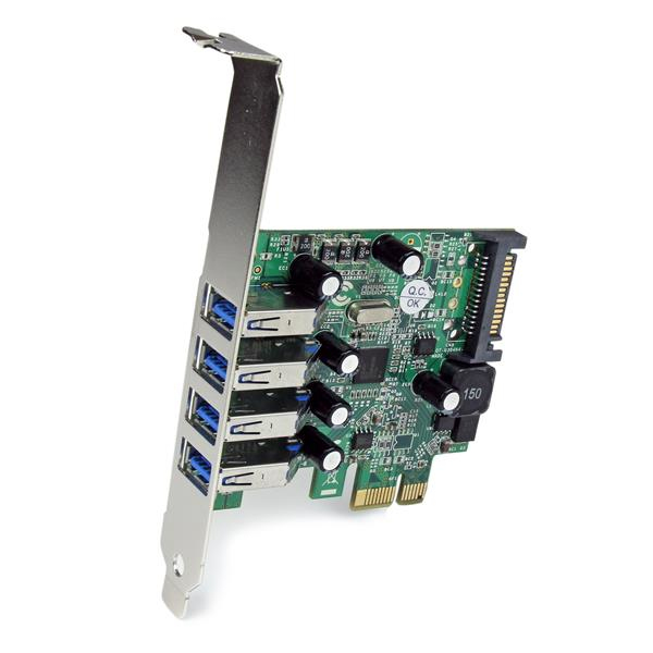 StarTech.com 4 Port PCI Express PCIe SuperSpeed USB 3.0 Controller Card Adapter with UASP - 5Gbps - SATA Power - TAA – image 4