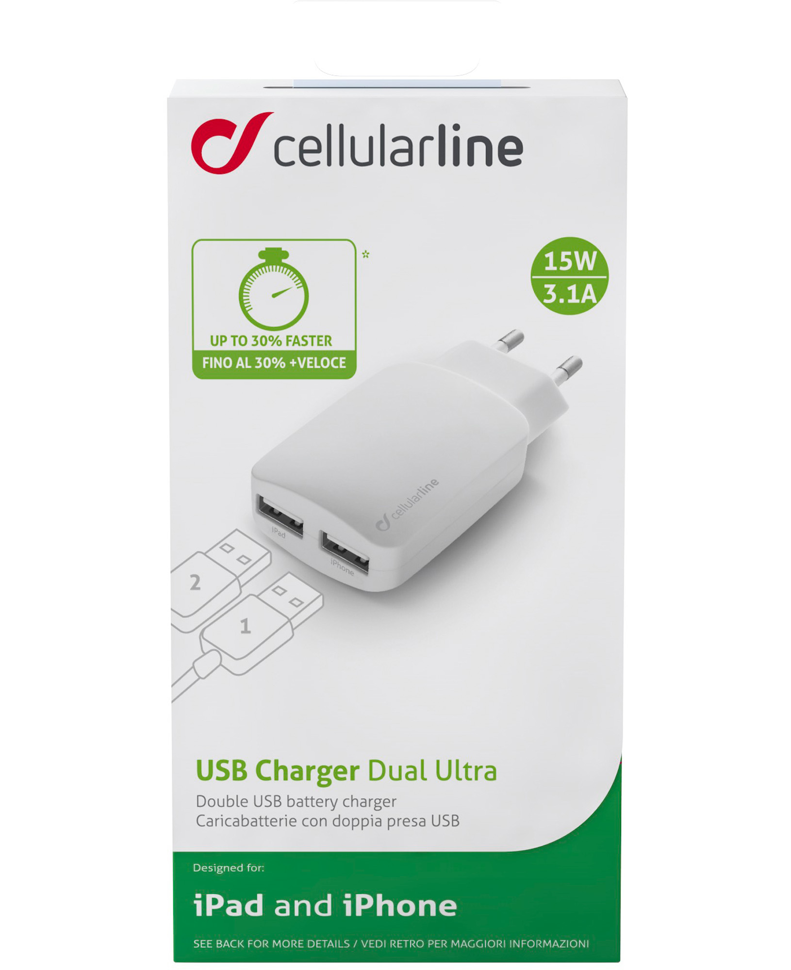 Cellularline USB Charger Dual Ultra – image 2