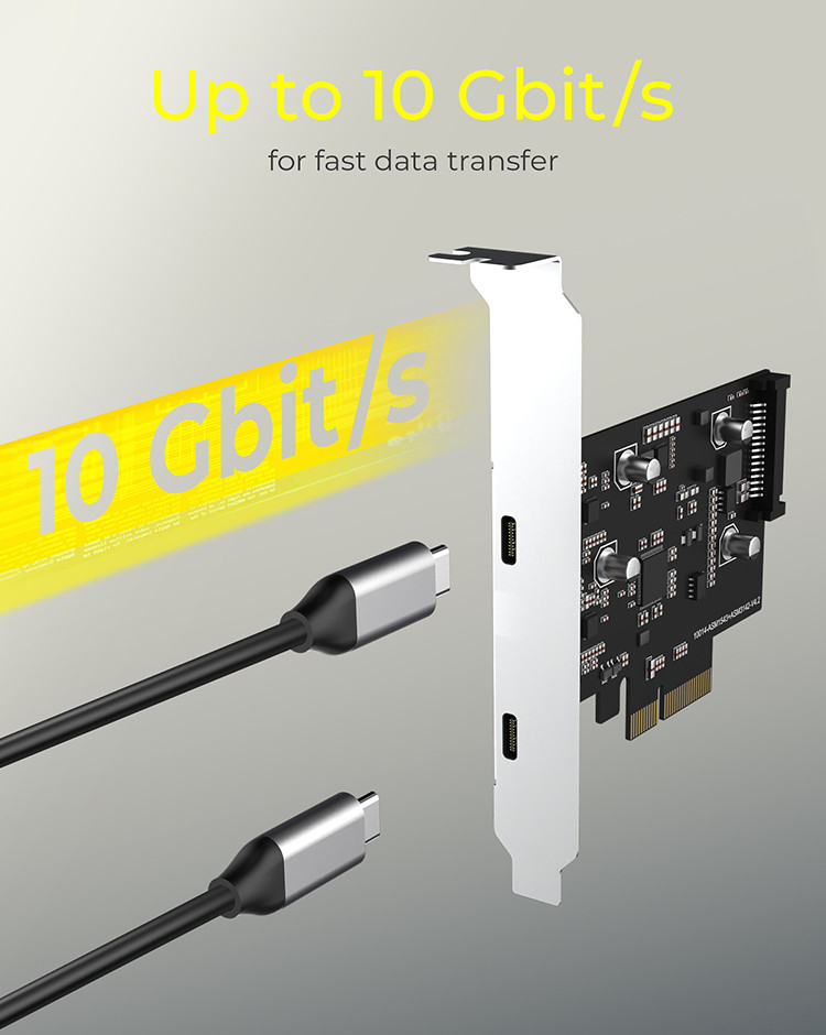 ICY BOX IB-PCI1902-C31 interface cards/adapter Internal USB 3.2 Gen 2 (3.1 Gen 2) – image 6