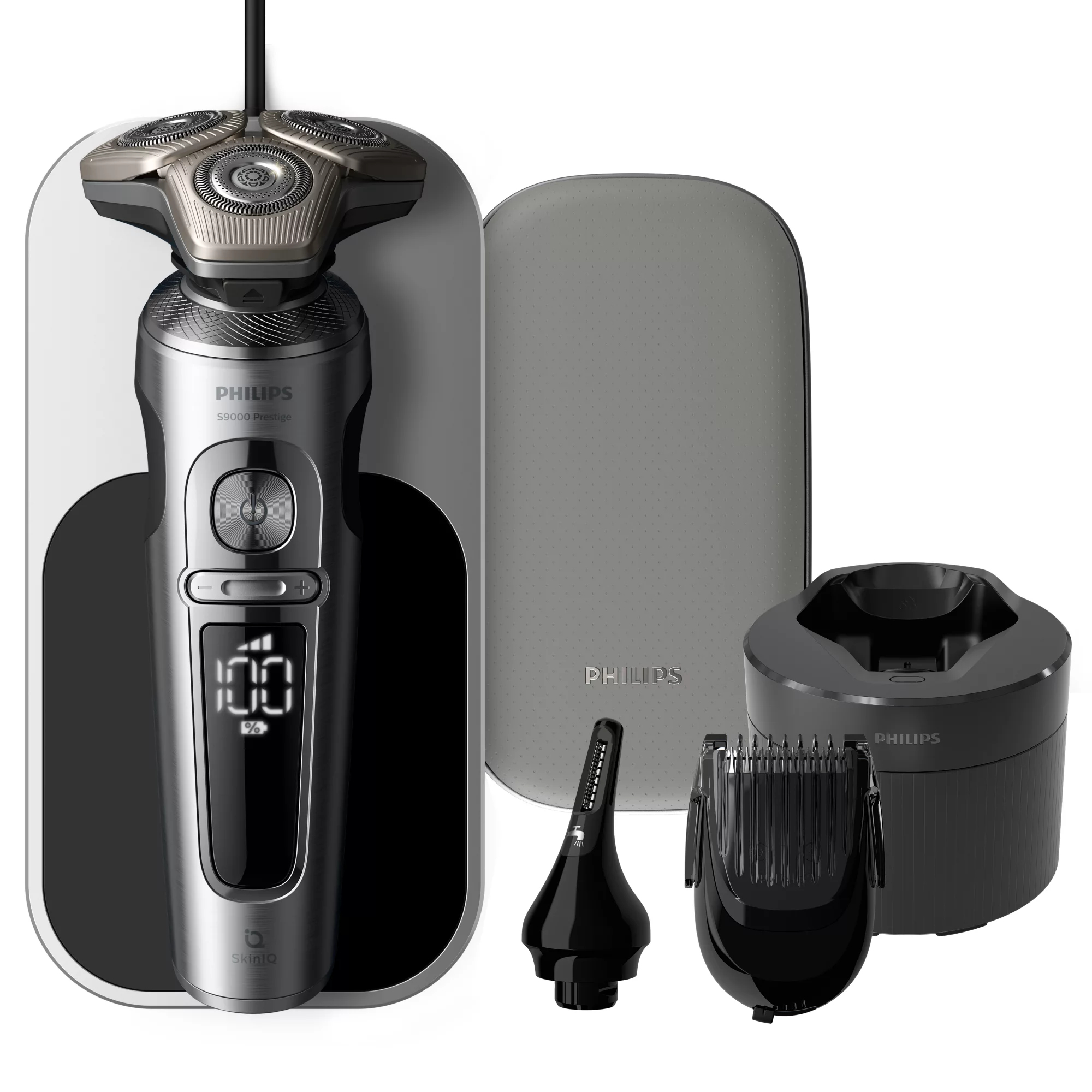 Philips Shaver S9000 Prestige SP9885/35 Wet & Dry Electric shaver with SkinIQ