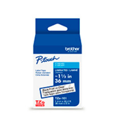 Brother TZE161G BLACK/CLEAR Laminated Label Tape 36mm 8m