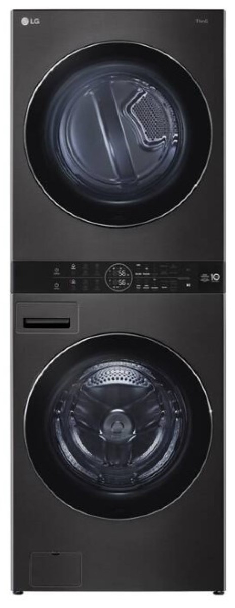 LG WT1716BBF lavadora-secadora Independiente Carga frontal Negro