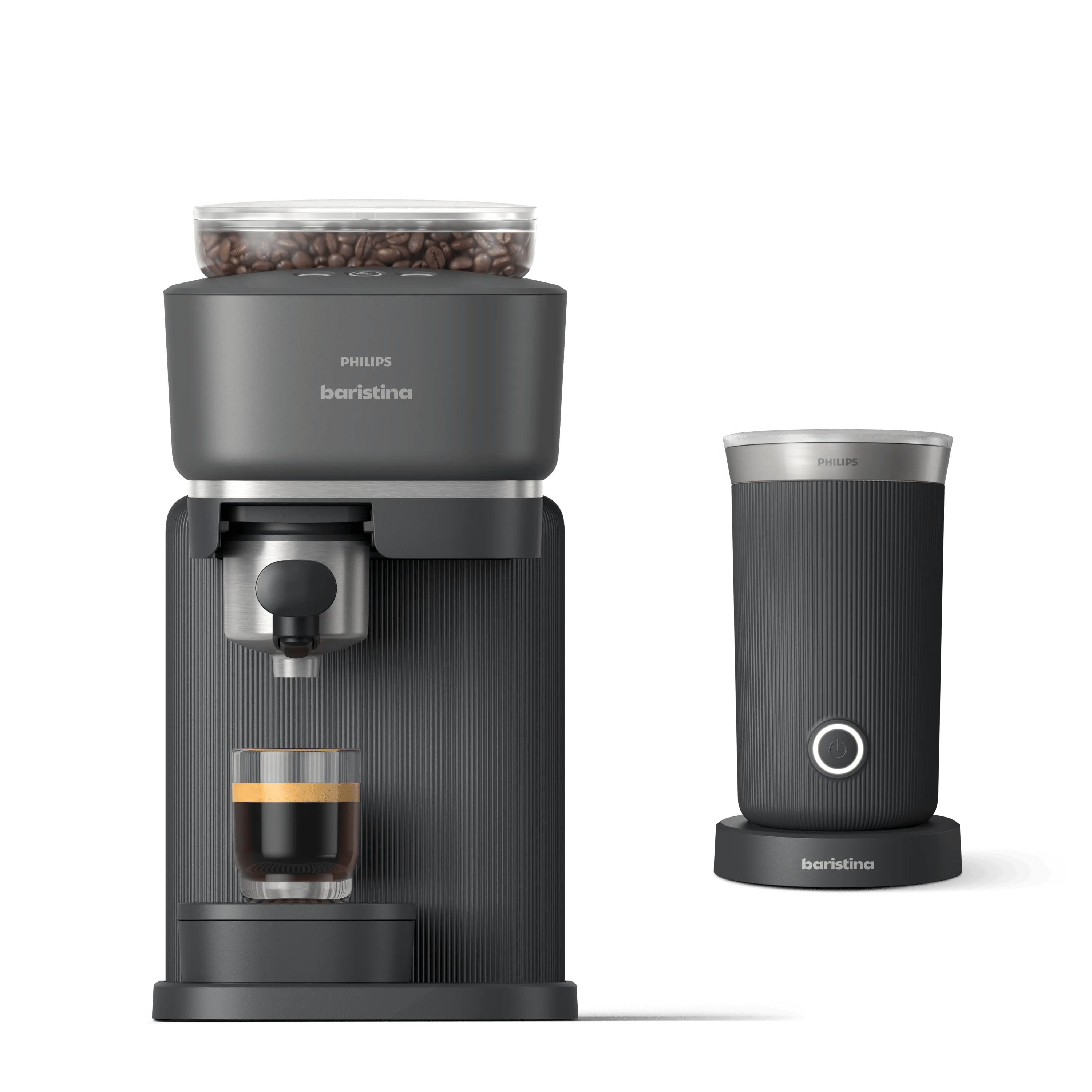PHILIPS baristina Espressomaschine BAR308/60 mit Mahlwerk für ganze Bohnen
