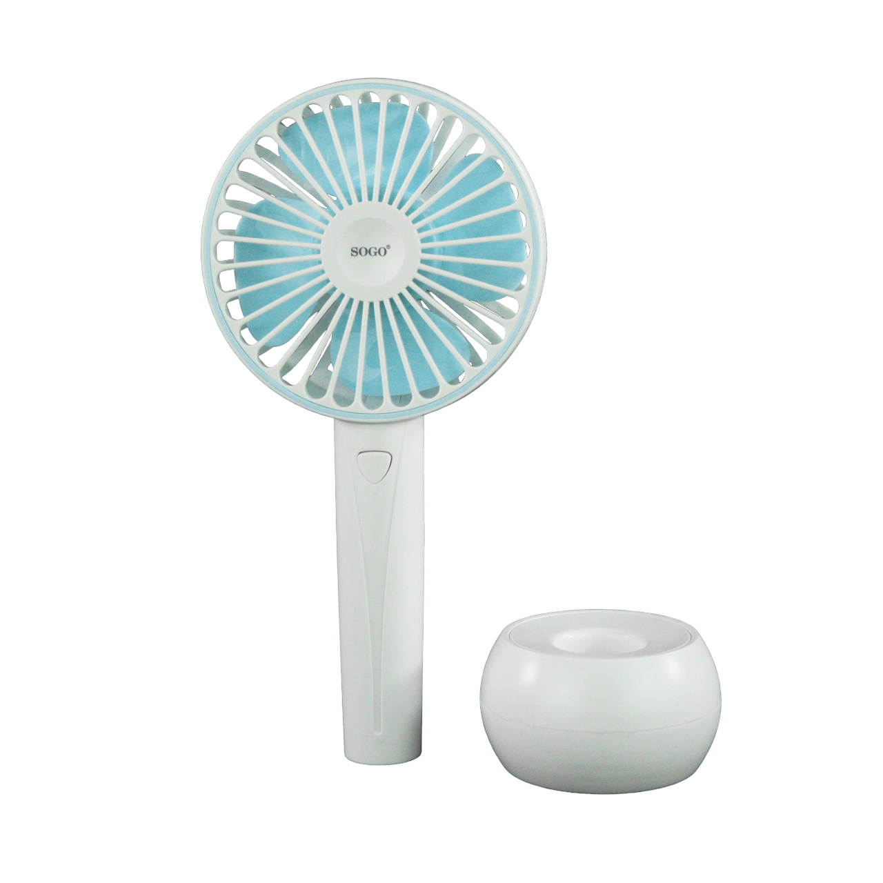 Sogo VEN-SS-21445 personal handheld mister/fan Blue, White Handheld fan – image 2