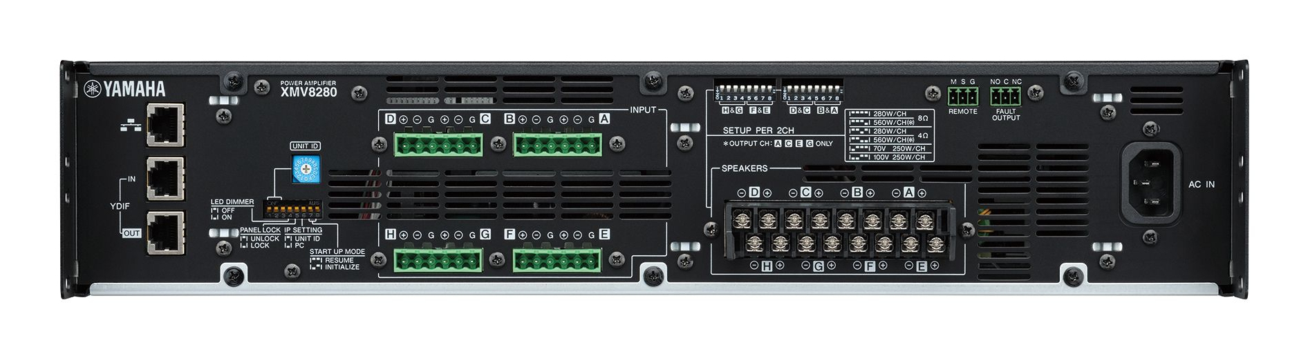 Yamaha XMV8280 audio amplifier 8.0 channels Multi-purpose Black, Silver – image 3