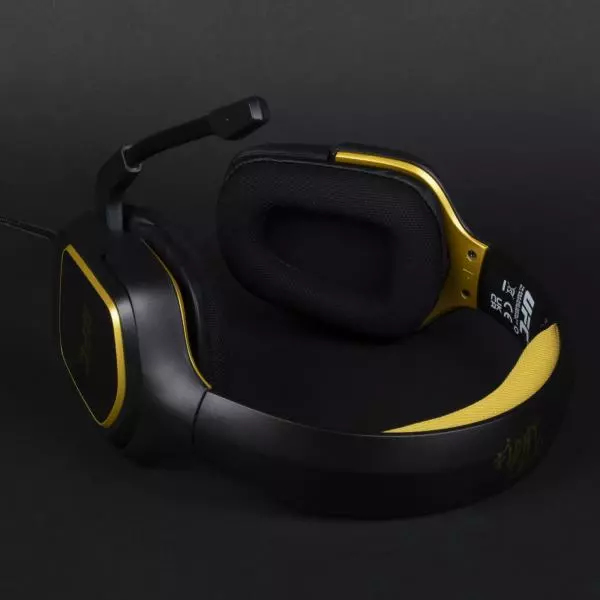 Konix UFC Headset Wired Head-band Gaming USB Type-A Black, Yellow – image 6