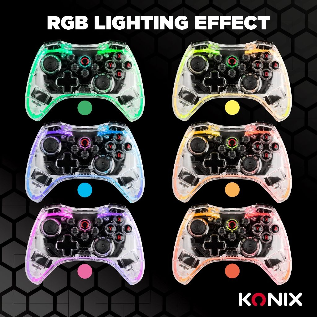 Konix Crystal Transparent USB Gamepad Analogue / Digital Nintendo Switch, PC – image 8