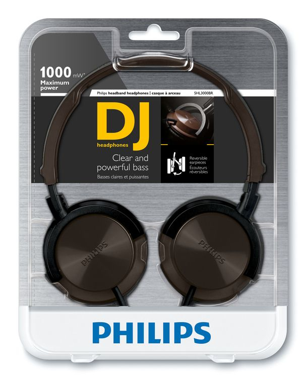 Philips SHL3000BR/28 headphones/headset Wired Head-band Music Brown – image 2