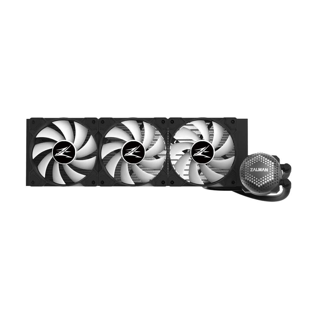 Zalman ALPHA36 Black CPU Liquid Cooler 360mm Radiator 3 x 120 mm Fan ARGB pump Dual – image 3