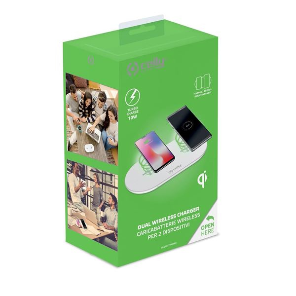 Celly WL2FASTPADWH mobile device charger Smartphone White AC Indoor – image 7