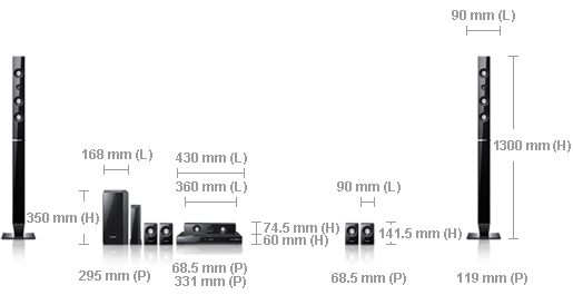 Samsung HT-C6730W home cinema system 7.1 channels – image 5