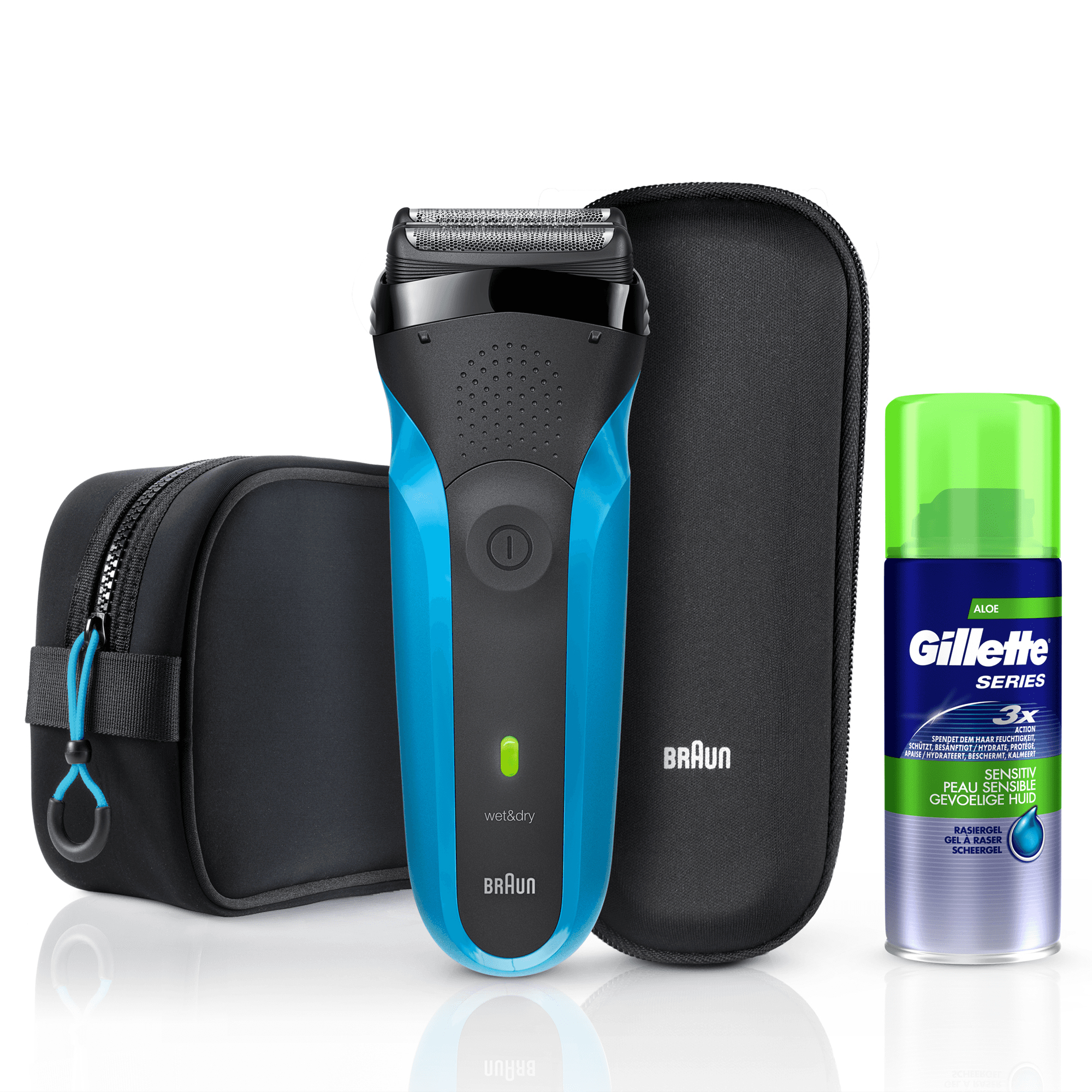 Braun 81703356 men's shaver Foil shaver Black, Blue – image 1