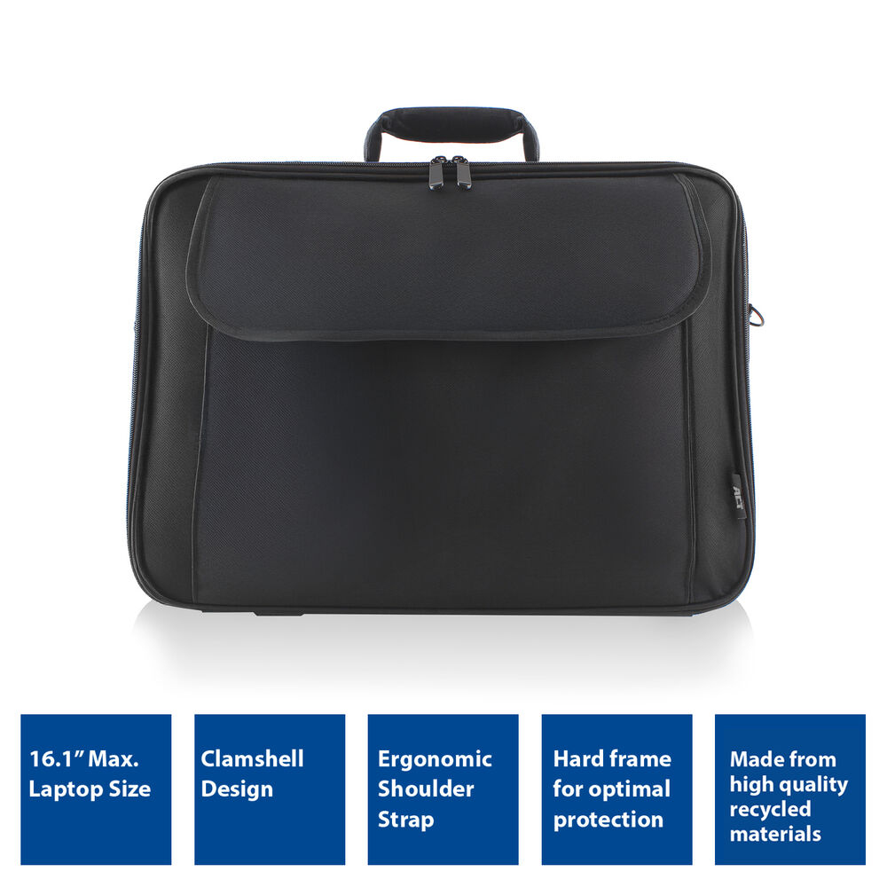 ACT Office shoulder bag for laptops up to 16.1”, made from recycled plastic bottles – image 3