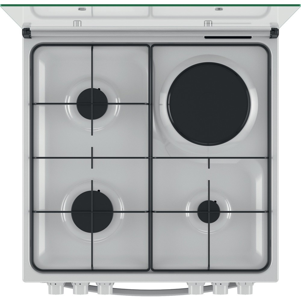 Indesit IS67M5KCW/FR Freestanding cooker Electric Combi Black, White – image 2
