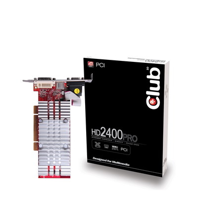 CLUB3D VGA Radeon HD2400Pro 256MB TV DVI PCI