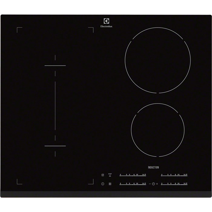 Electrolux EHI6540FOK Black Built-in Zone induction hob 4 zone(s)