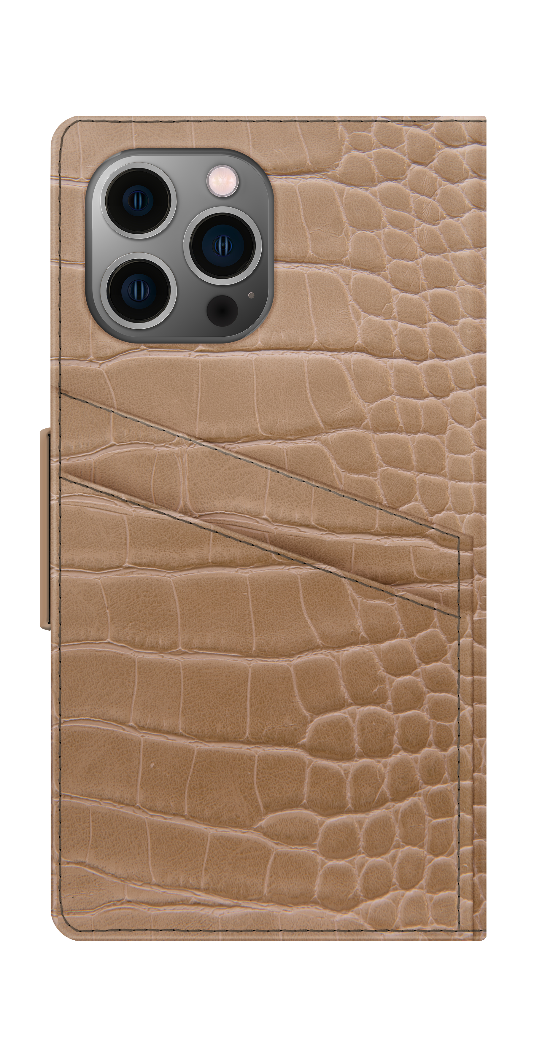 iDeal of Sweden Atelier Wallet iPhone 12PM/13PM Camel Croco – image 1