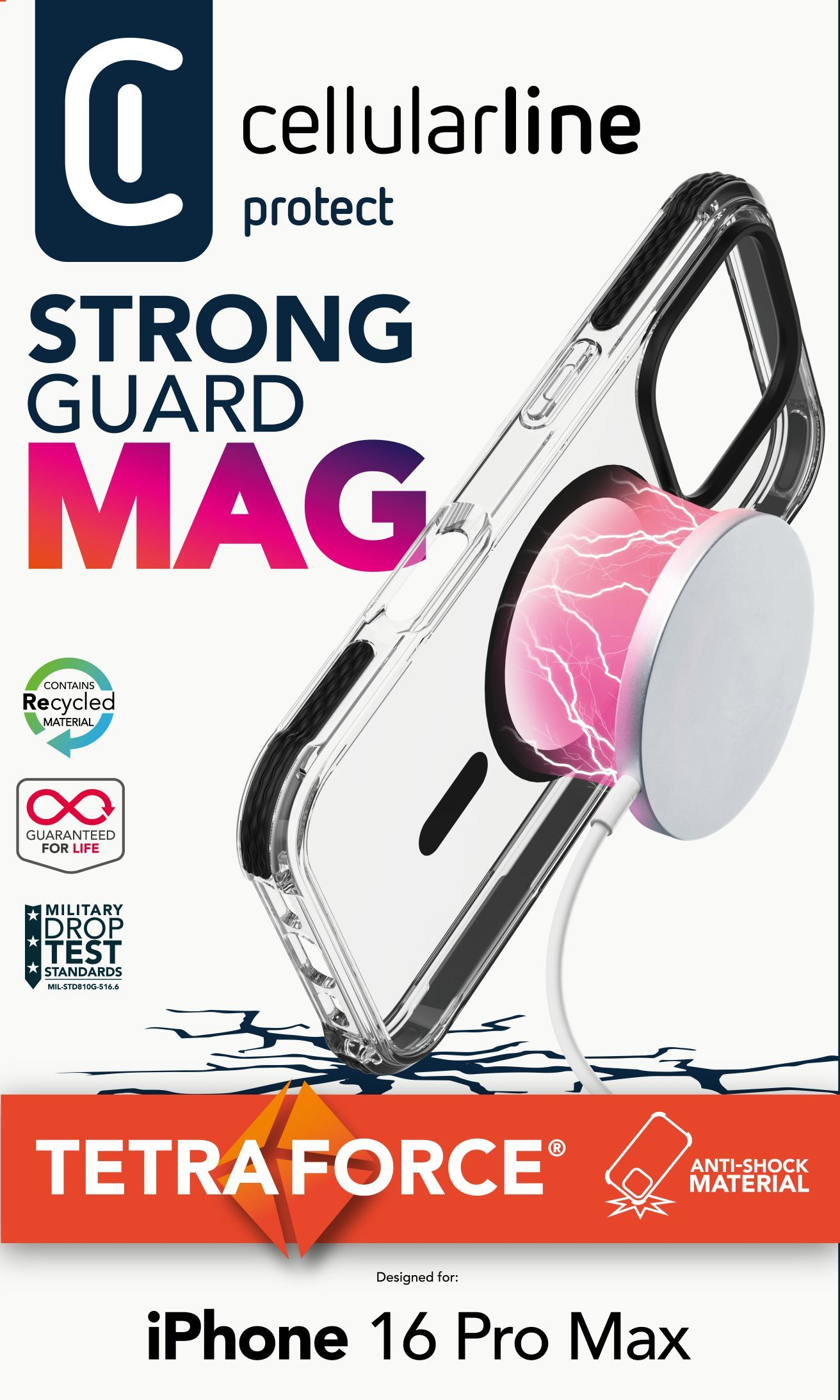 Cellularline Tetra Force Strong Guard Mag - iPhone 16 Pro Max – image 2