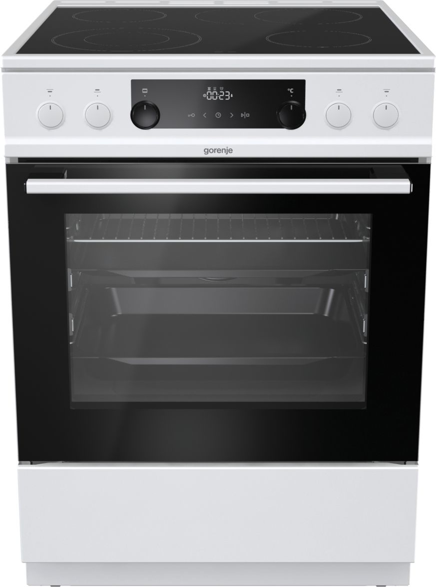 Gorenje EC6352WPA Freestanding cooker Electric Ceramic hob Black, White – image 2