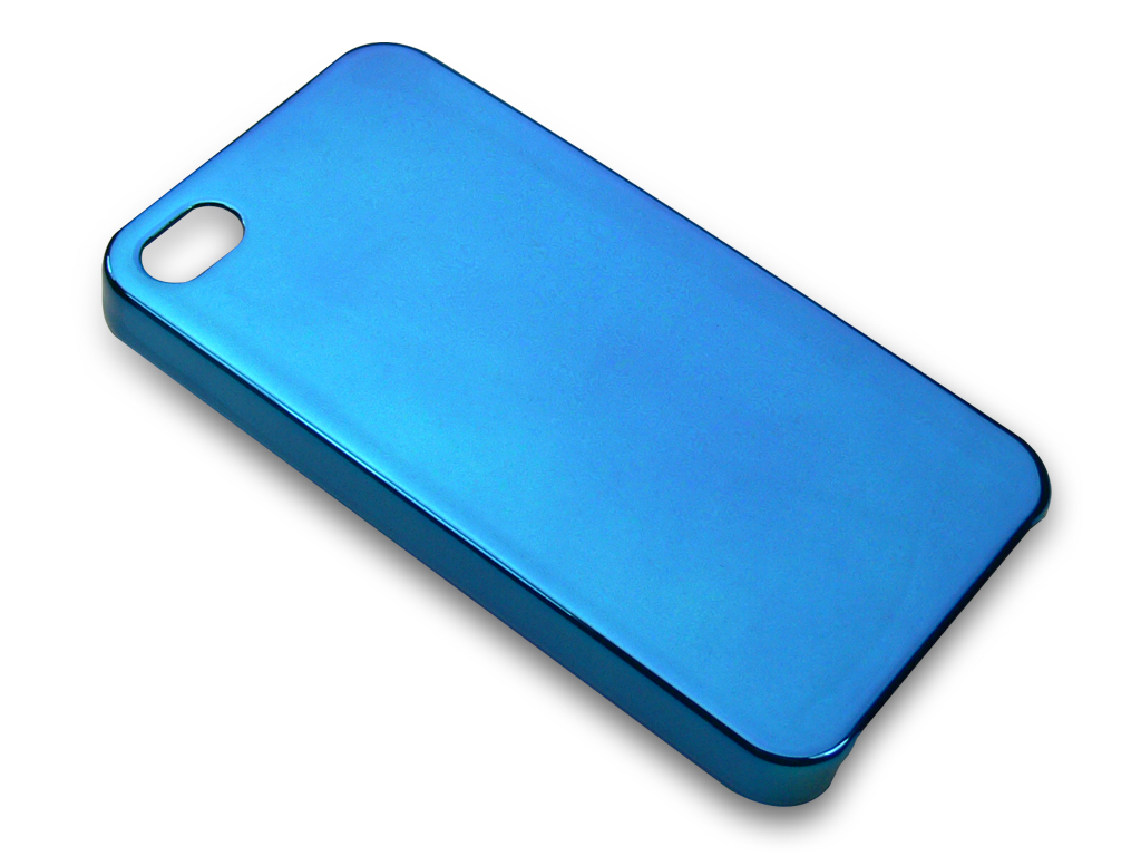 Sandberg Cover 4/4S shiny chrome Blue