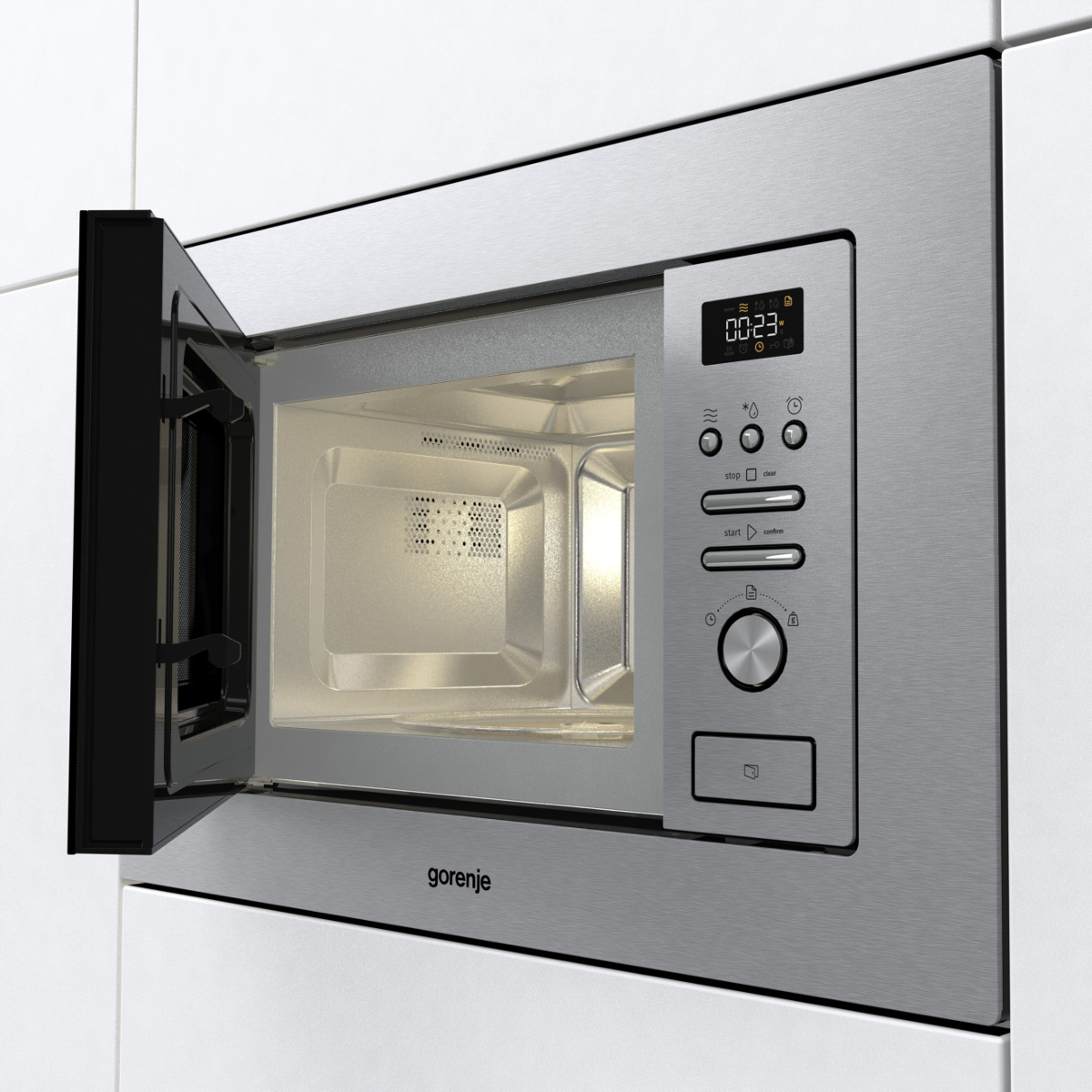 Gorenje BM201AM1X Stainless steel Solo microwave Built-in – image 3
