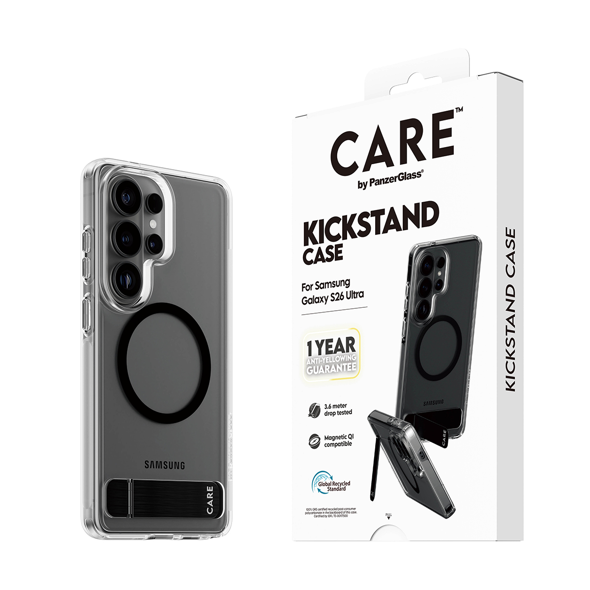 PanzerGlass CARE™ by PanzerGlass® Kickstand Case Transparent w. Qi Samsung Galaxy S26 Ultra – image 7