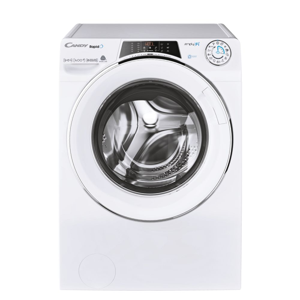 Candy RapidÓ ROW4964DWMCE/1-S washer dryer Freestanding Front-load White