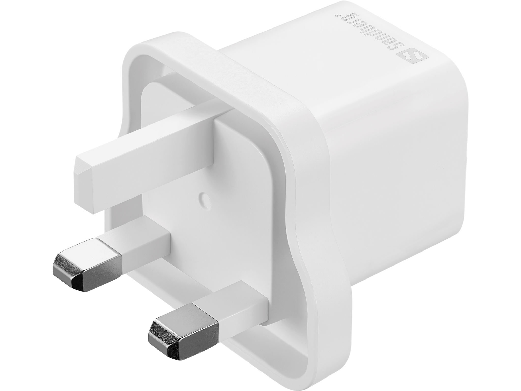 Resim Sandberg 441-64 USB-C AC 20W Şarj Cihazı UK + Lightning 1M, Beyaz