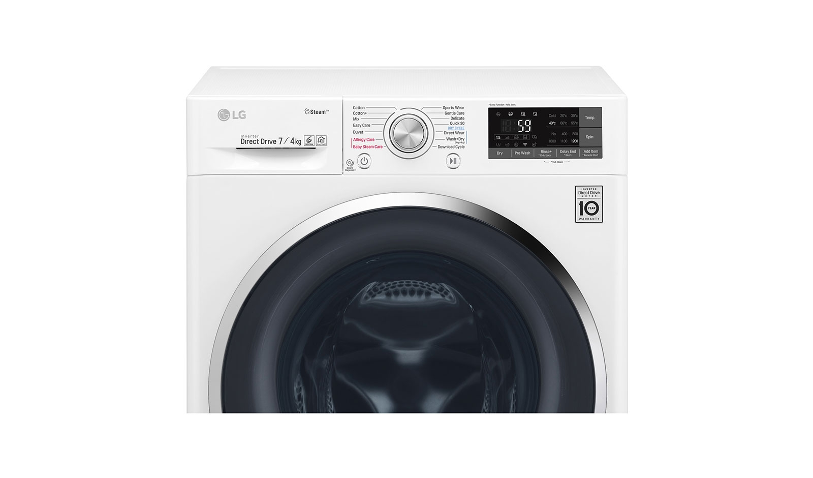 LG F2J7HG2W washer dryer Freestanding Front-load White – image 4