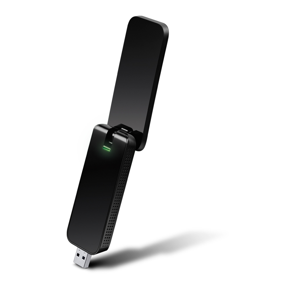 Adaptador de Wi-Fi USB-A Tp-Link Archer T4U, 2.4GHz 400Mbps/5GHz 867Mbps, Antenas de alto Alcance