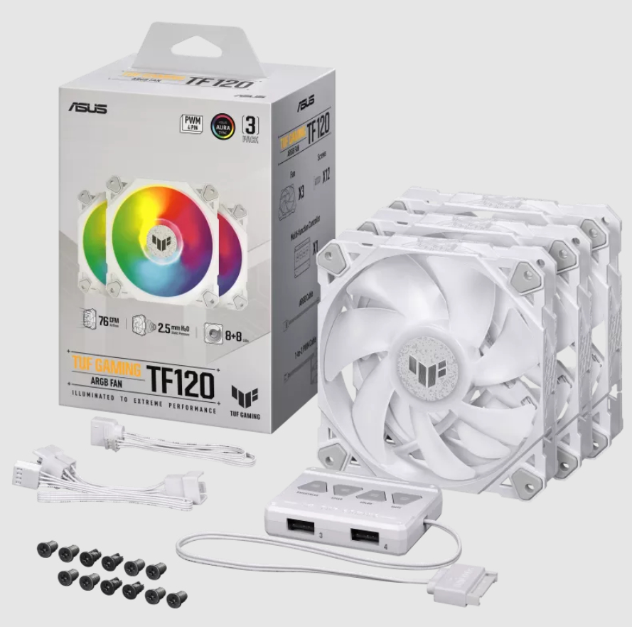 ASUS TUF GAMING TF120 ARGB WHITE EDITION 3IN1 – image 3