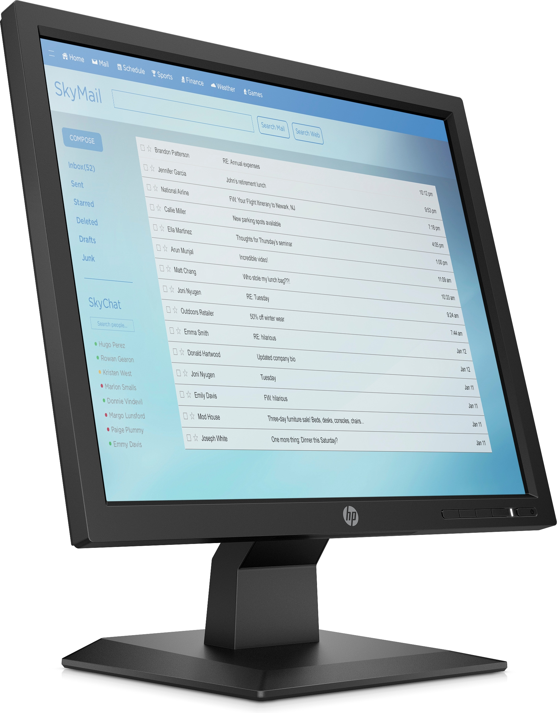 HP P174 computer monitor – image 3
