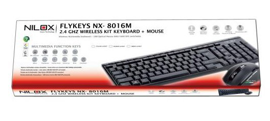 Nilox NX-8016M keyboard Mouse included USB + PS/2 Italian Black – image 3
