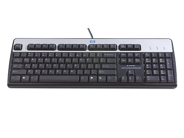 HP 701429-151 keyboard USB Greek Black, Silver