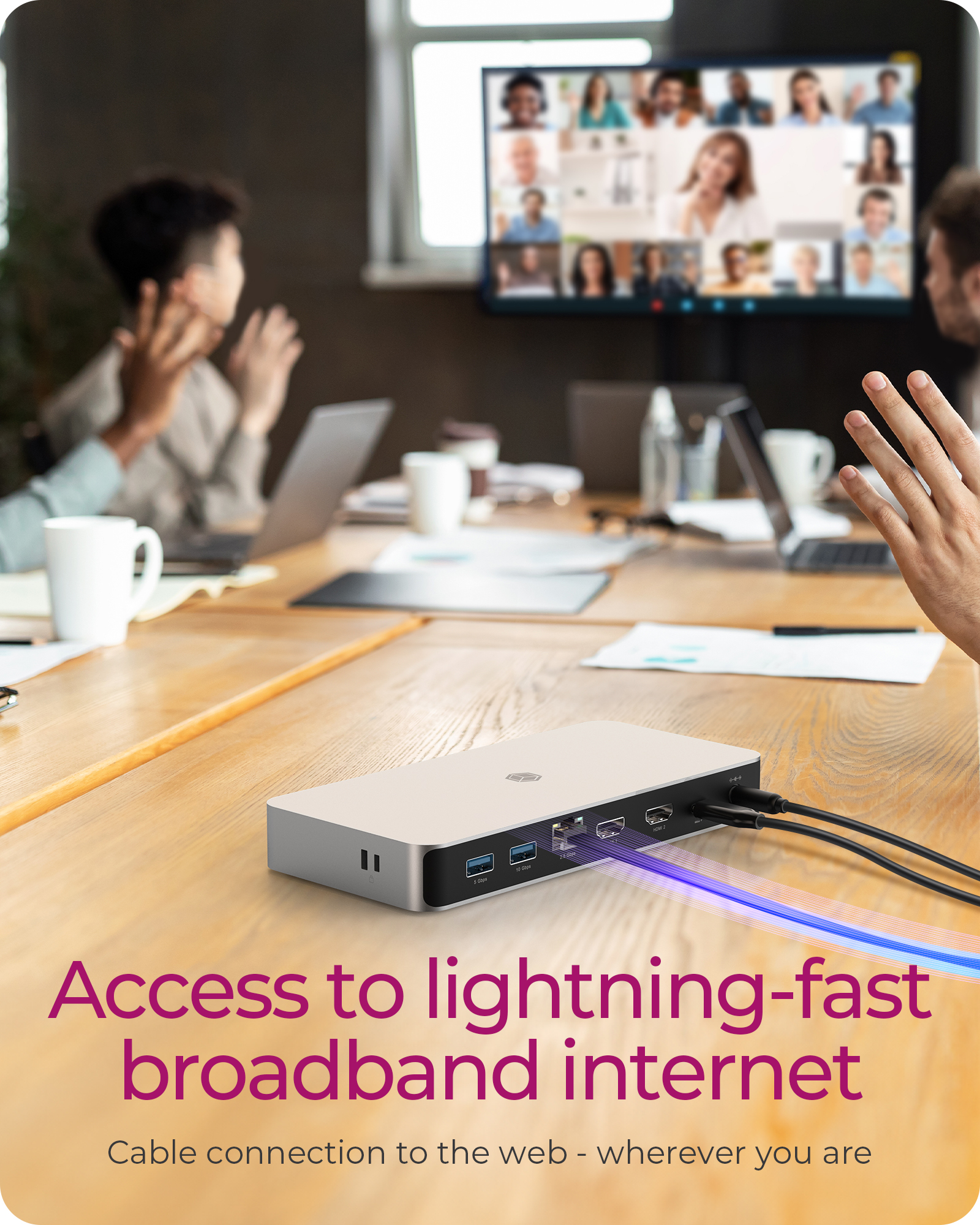 ICY BOX 10-in-1 USB4 Type-C DockingStation with dual video output – image 4